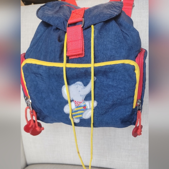 Vintage Die Spiegelburg Ferdinand Der Elefant Kids Backpack Blue Red Germany - Picture 3 of 7